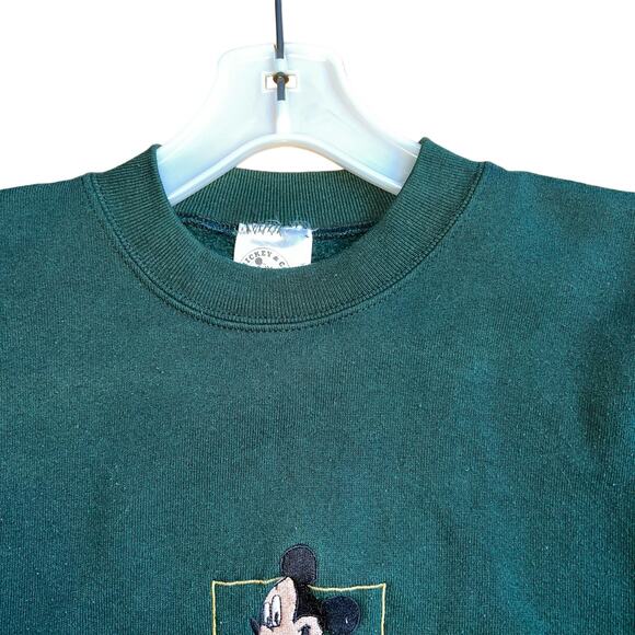 Vtg Mickey & Co Mickey Mouse Embroidered Crewneck Sweatshirt Size Large … - Picture 6 of 11